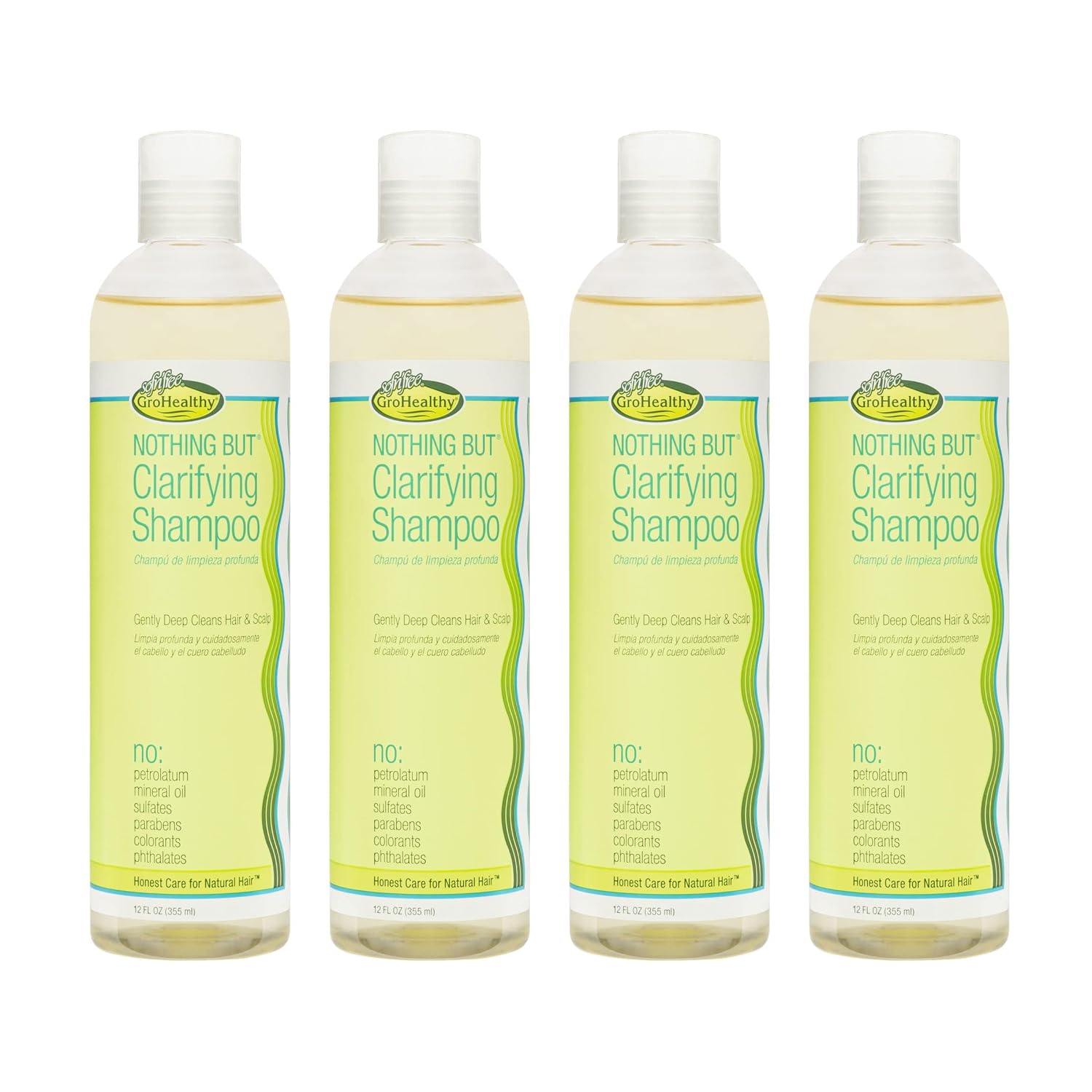 Clarifying Shampoo, Sulfate Free Detox – 12 fl oz, 4 Pack