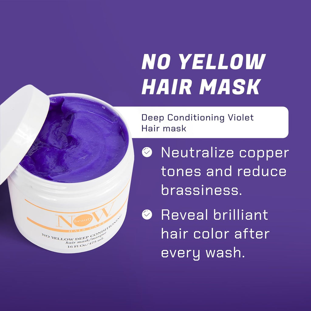 NOW BEAUTY Deep Conditioning Purple Mask – 16 oz