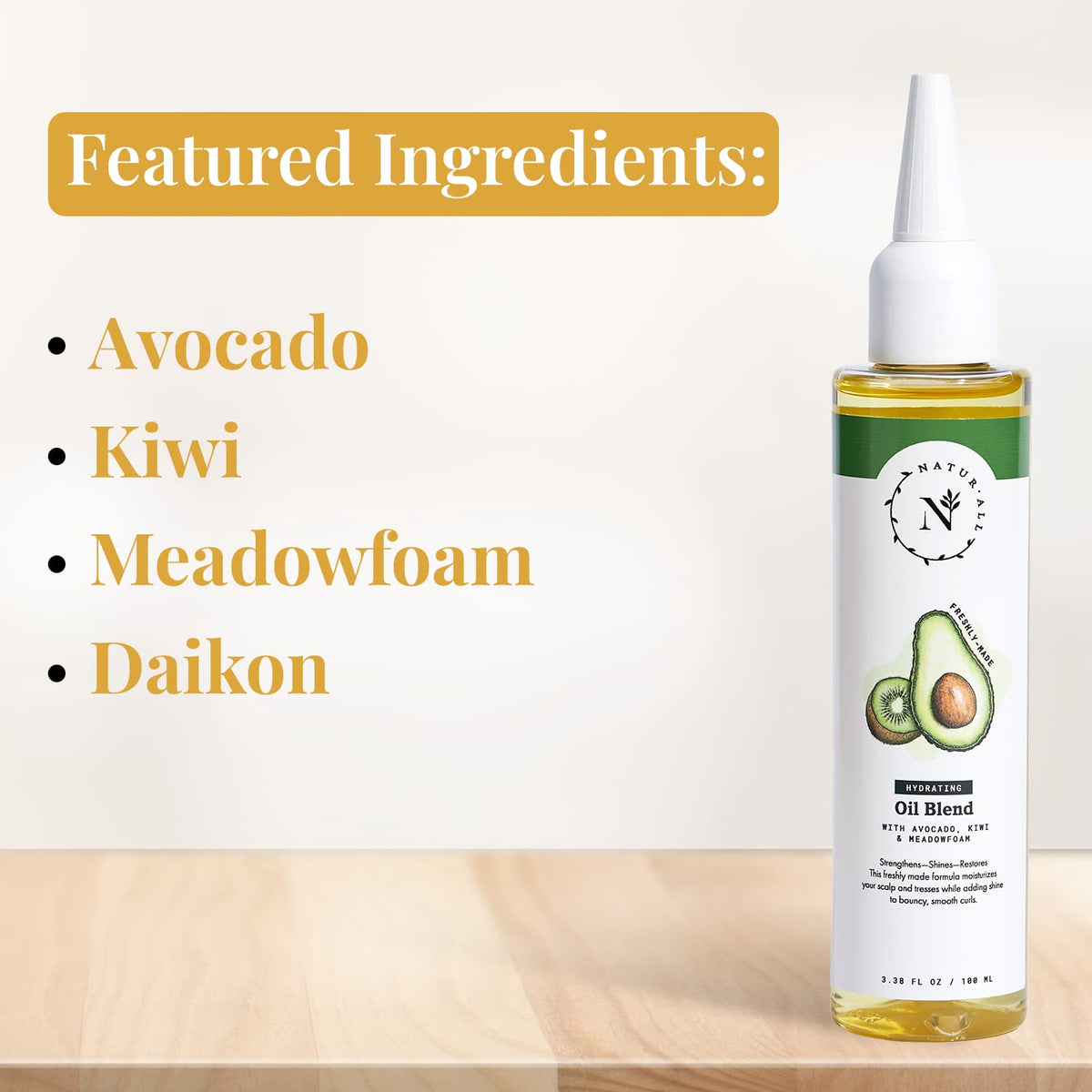 NaturAll Hydrating Hair Oil Blend – 3.38 fl oz