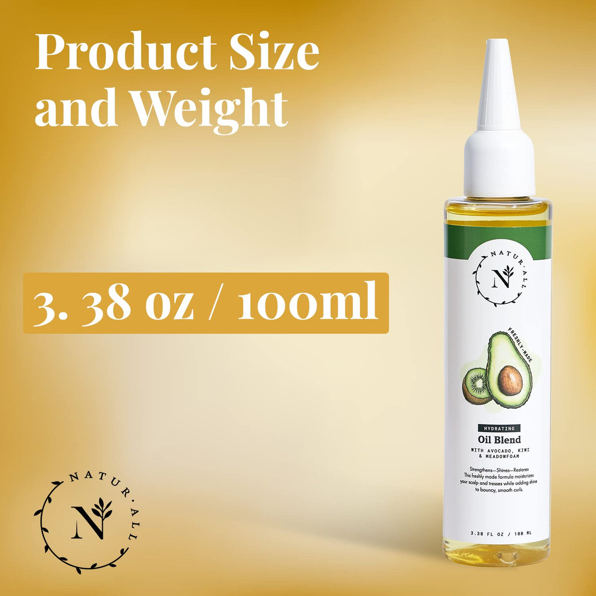 NaturAll Hydrating Hair Oil Blend – 3.38 fl oz